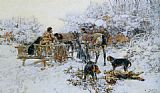 Famous Hunt Paintings - A winter hunt